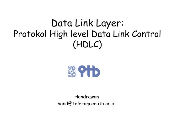 data link layer protokol high level data link control hdlc