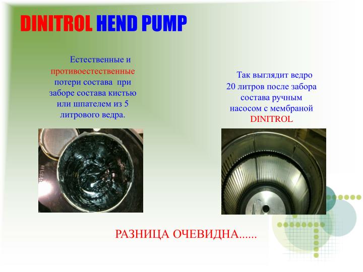dinitrol hend pump