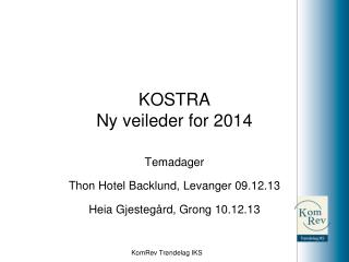 kostra ny veileder for 2014