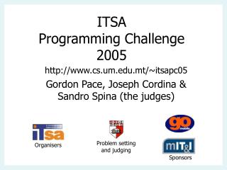 ITSA Programming Challenge 2005
