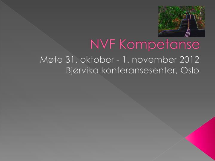 nvf kompetanse