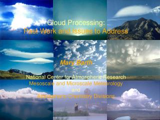 Cloud Processing: Past Work and Issues to Address