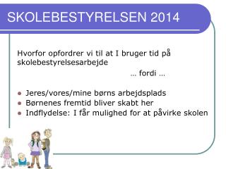 skolebestyrelsen 2014