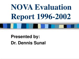 NOVA Evaluation Report 1996-2002