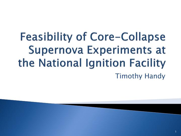 feasibility of core collapse supernova experiments at the national ignition facility