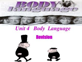 Unit 4 Body Language Revision