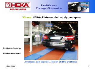 35 ans heka plateaux de test dynamiques
