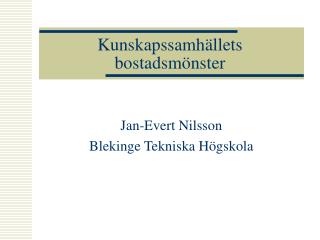 kunskapssamh llets bostadsm nster