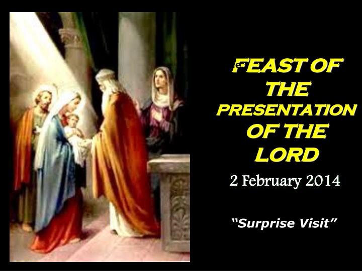 feast of the presentation of the lord