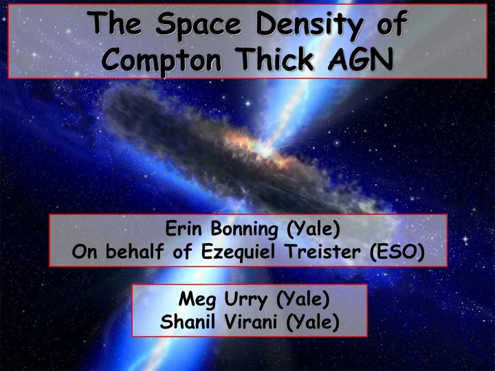 the space density of compton thick agn