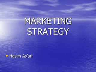 marketing strategy