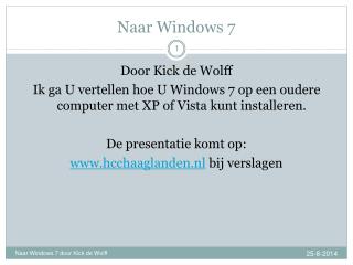 naar windows 7