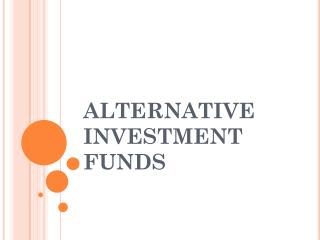 ALTERNATIVE INVESTMENT FUNDS