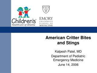 American Critter Bites and Stings
