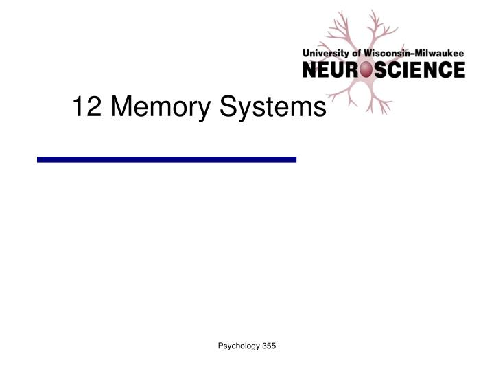 12 memory systems