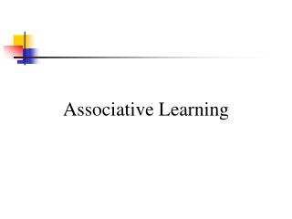 Associative Learning