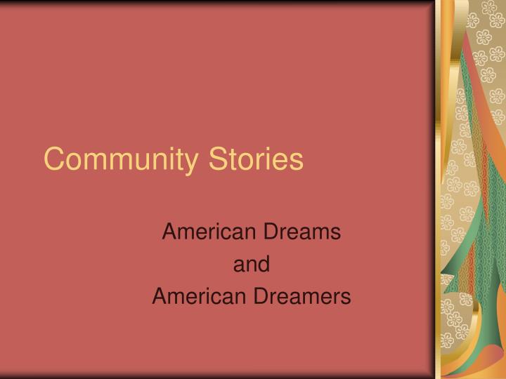 community stories