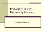 Probability Theory: Uncertainty Measure - slide 1