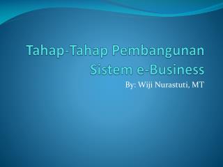 tahap tahap pembangunan sistem e business