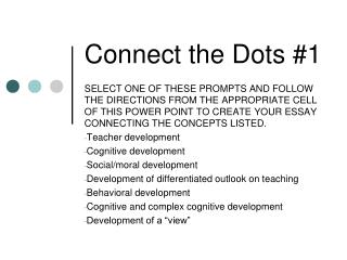Connect the Dots #1
