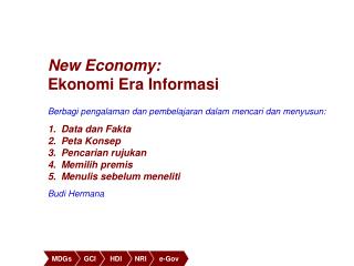New Economy: Ekonomi Era Informasi