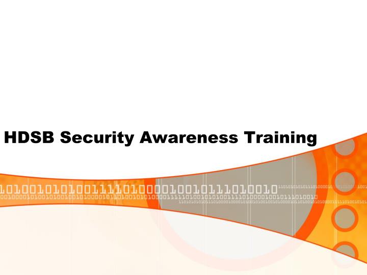 hdsb security awareness training