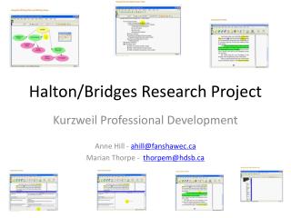 Halton/Bridges Research Project