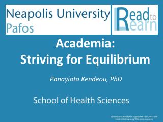Academia: Striving for Equilibrium