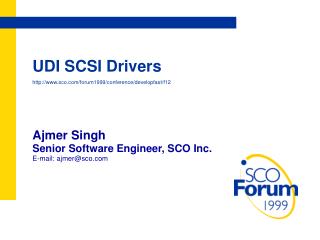 UDI SCSI Drivers