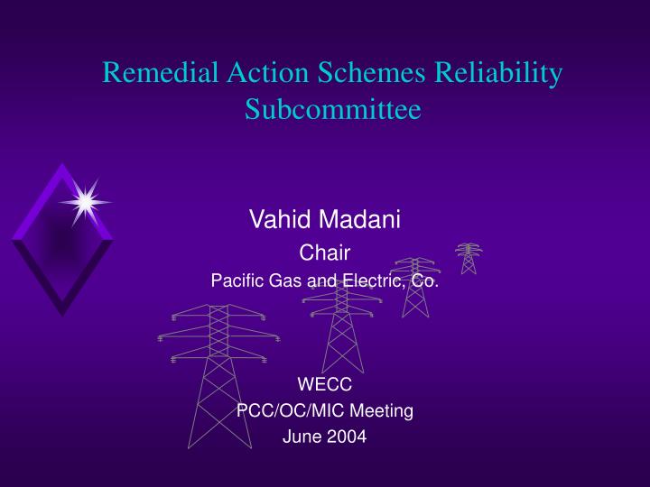 remedial action schemes reliability subcommittee