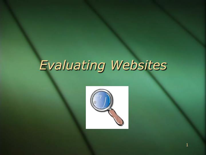 evaluating websites