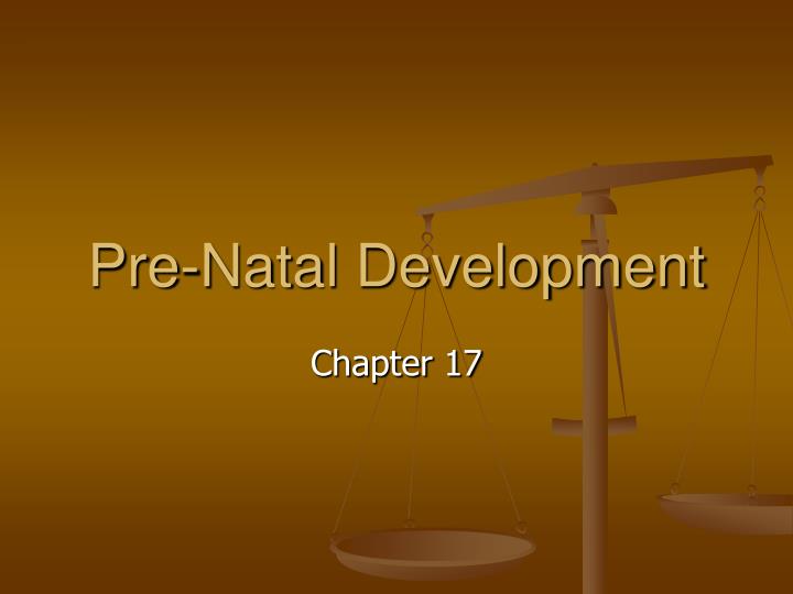 pre natal development