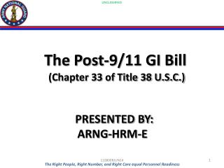 The Post-9/11 GI Bill