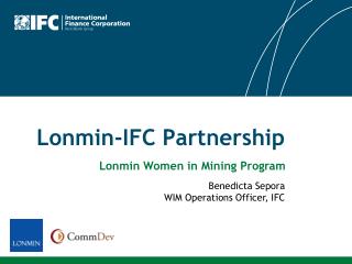 Lonmin-IFC Partnership