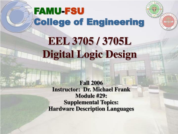 eel 3705 3705l digital logic design