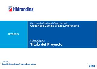categor a t tulo del proyecto