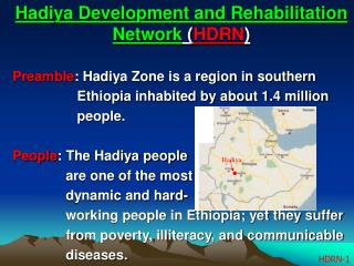 Hadiya Development and Rehabilitation Network ( HDRN )