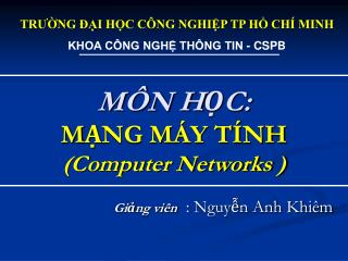 m n h c m ng m y t nh computer networks