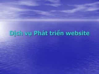 d ch v ph t tri n website