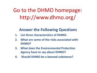 Go to the DHMO homepage: dhmo/