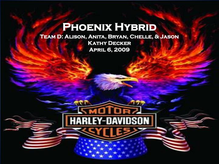 phoenix hybrid team d alison anita bryan chelle jason kathy decker april 6 2009