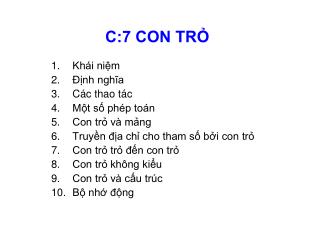 c 7 con tr