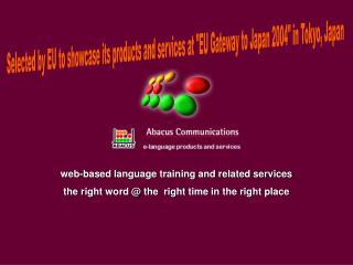 web-based language training and related services