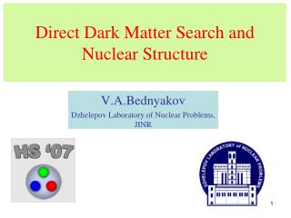 Direct Dark Matter Search and Nuclear Structure