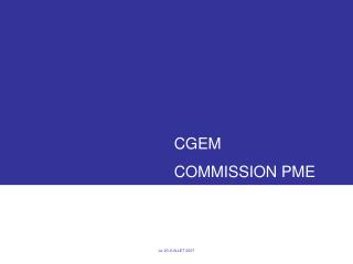 cgem commission pme