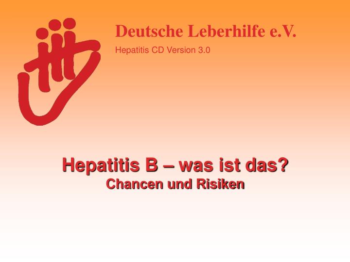 hepatitis b was ist das chancen und risiken