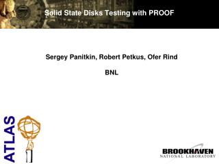 Solid State Disks Testing with PROOF