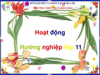 ho t ng h ng nghi p l p 11