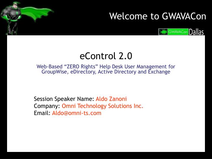 welcome to gwavacon