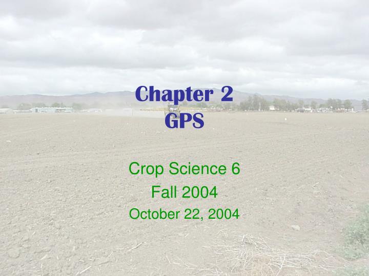 chapter 2 gps